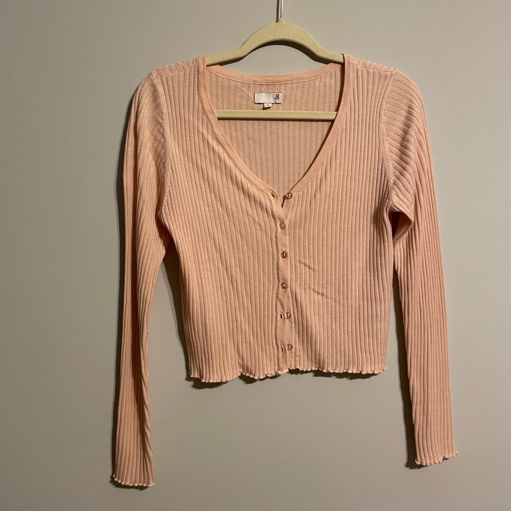 Pink cardigan